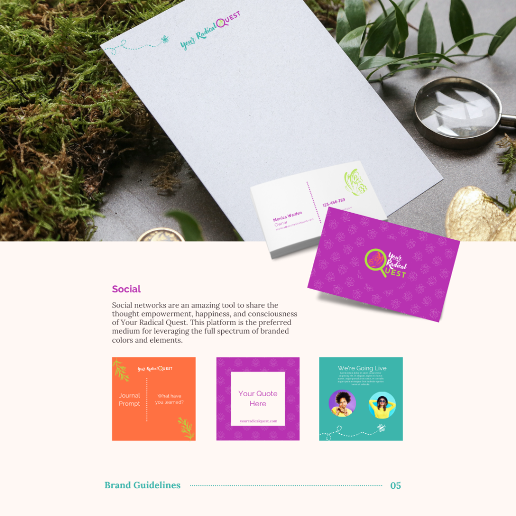 All Out Virtual Branding Sample - Your Radical Quest
